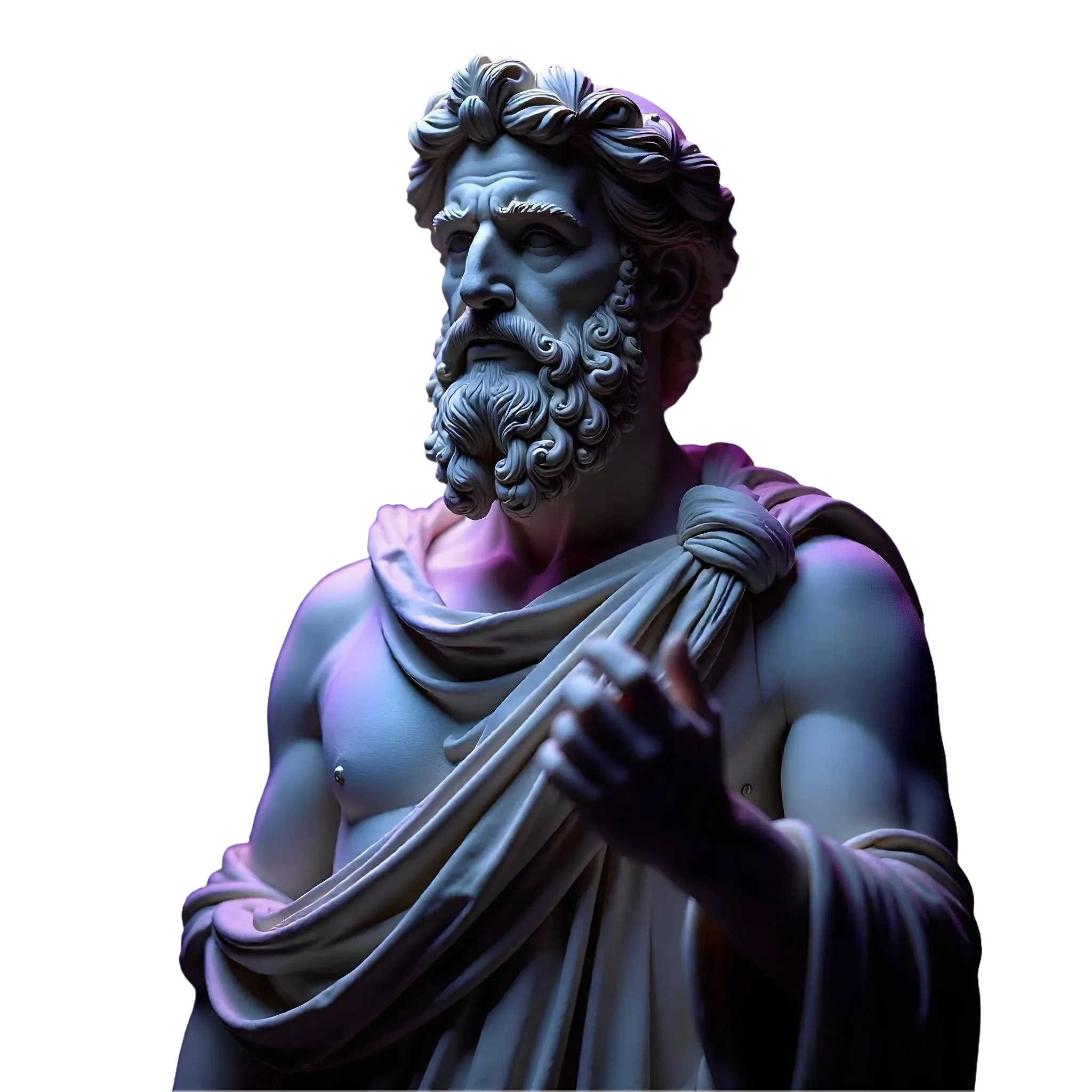 Classical statue portrait